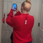 Alison Andrews Long Sleeve Red Sweater Photo 4