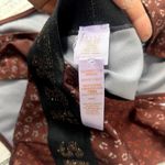 Savage X Fenty Logo Baby Leopard Plunge Bodysuit Burgundy Sm Red Photo 4