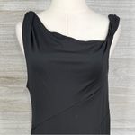 SheIn (Bae/Curve) Black Flowy Sleeveless Maxi Dress with Asymmetrical Design-0XL Photo 1