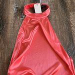 Retrofête Retrofete Sabrina Dress in Coral Size XL Halter Open Back NWT Sleeveless Maxi Photo 3
