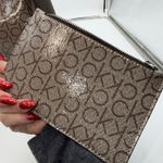 Calvin Klein  Hobo Shoulder Bag Brown Monogram Wallet Set Photo 3