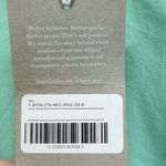 Everlane NWT  The Wing Shoulder Mock Neck Ruffle Long Sleeve Blouse Green Size 8 Photo 8