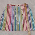 Christopher & Banks Christopher Banks Size 6 Multi Color Rainbow Skort Pockets Summer Beach Kawaii Photo 1