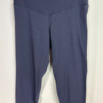 Aerie Offline By Real Me 3/4 CROP High Rise Leggings NAVY LARGE NWT Photo 0
