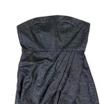 Alice + Olivia  S Black Strapless Metallic Mini Dress Party Cocktail Glam Photo 1