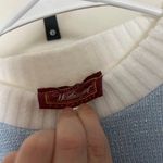 vintage 90s 1990s 80s 1980s retro Christmas holiday Pink blue sweater large Photo 4