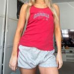los angeles angels baseball y2k rhinestone bling red tank top cami Size M Photo 4