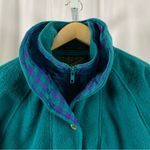 Vintage Powderhorn Medium Long Thick Heavy Fleece Half Zip Pullover Tunic Camp Blue Photo 10