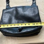 Patricia Nash ‎ Black Leather London Saddle Bag Heritage Crossbody Authentic Photo 12