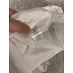 astr the label dress white linen blend L square neck‎ Size L Photo 10