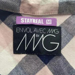 Envol Alec Ning X Stayreal Designer Plaid Polka Dot Chiffon Dress Size M Cowgirl Black Size M Photo 9