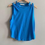 Free People  Side Knot Tie Knit Tank Blue Size XS Photo 4