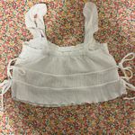 Boutique white crop top Photo 1