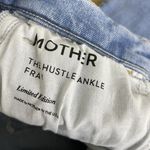 Mother The Hustler Ankle Fray Jeans Size 26 Limited Edition Blue Raw Hem Stretch Photo 8