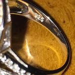 Natural Pink Sapphire Sterling Silver Cocktail Ring Size 10 Photo 6