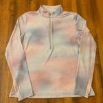Calia UV Long sleeve 1/2 zip Golf Shirt Large Lake Reflection Cool color Pink Photo 0