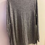 Lucky Brand Womens V Neck Thin Sweater M Bust 42” Gray & White Long Sleeve Photo 4