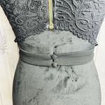 Windsor Black 2-Piece Prom Party Evening Gown Sz 3/4 Juniors Lace Back Zip Photo 7