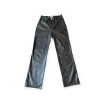 NEW Black Leather Pants Women’s Size 8 Classic Slim Fit & Sexy Biker y2k Photo 2