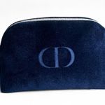 Christian Dior  Navy Blue Velvet Cosmetic Pouch Photo 0