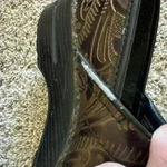 Dansko  Paisley Engraved Brown Leather Clogs Photo 7