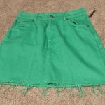Topshop Green denim mini skirt never worn  Photo 1