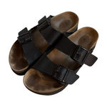 Birkenstock Papillio Arizona Platform Vegan Sandals Black Size 7 Photo 0