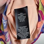 Nicole Miller  Womens Abstract Blouse Sz 3X‎ Colorful Retro V-Neck Puff Sleeve Photo 9