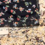 Bailey 44 Black Floral Midi Dress Spaghetti Straps Made In USA Size 0 Photo 7