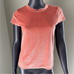 Madewell  Peach Pink Velvet Crewneck Tee Size XS Photo 1