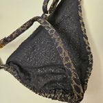 ANDIE  x Demi Moore Swim Triangle Bikini Top Black Glitter Pattern Neutral Travel Photo 8
