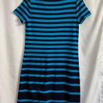 Talbots  Blue Striped 100% Cotton Dress Size Small Resort Nautical Beach Lake Photo 3