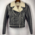 Denim & Supply Ralph Lauren Women’s  Small Black Suede Fur Lined Jacket Photo 0