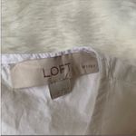 Loft White Puff Sleeve Ruffled Drama Queen Blouse Photo 4