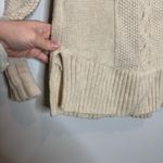 Smartwool  Crestone Tunic Cowl Neck Sweater Cable Knit Cream Size Small Photo 4