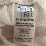 TIME and TRU Womens White Swim Beach Coverup Pants Size 3X 24W Photo 5