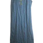 Blair 2 PC SET Vintage Embroidered Denim Maxi Dress with Denim Jacket Sz Medium Photo 13