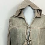 Vintage 70’s Duo Wear Leather Cow Hide Hooded Jacket Tan L Tan Size L Photo 3