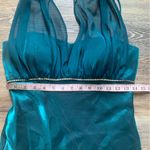 Blondie Nites  by Linda Bernell Teal Shiny Dress 10 Photo 4