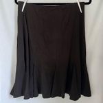 CHAPS  skirt size medium Chocolate Brown flowy flare Fall Vintage Y2K Photo 0
