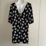 Maude  Black Sheath Mini Dress with Puff Sleeves Photo 1