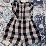 Hollister Plaid Romper Photo 1