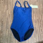 Gottex  Blue Textured Square Neck Textured One Piece women's Swimsuit swim suit 8 Photo 1