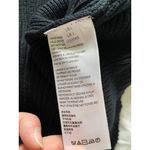 Free People  Solid Gold Ribbed Skirt Black L NWT Flared Knit Cozy Casual Photo 6