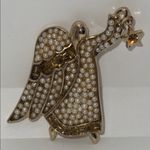 Liz Claiborne  Pearl Guardian Angel w Star Pin Brooch in Gift Box Photo 0