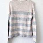 Faherty Ojai Cotton Blend Sweater in Nautical Stripe Gray Photo 5