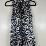 White House | Black Market WHBM Silk Leopard Print Cowlneck Blouse XS Photo 1