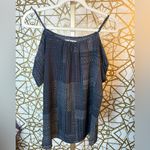 BASS COLD SHOULDER BLUE BLOUSE SZ Small Photo 3