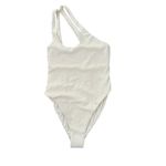 l*space L* Phoebe Classic One Shoulder Rib Cream One Piece Swimsuit Size 6 NWT Photo 4