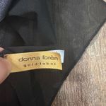 Donna Loren Gold Label Black Sheer Floral Lace Slip Bow Cami Medium Coquette Y2K Photo 4